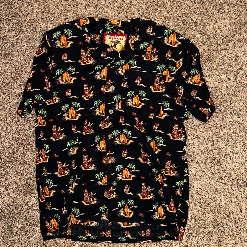Cinch Hawaiian Button Down